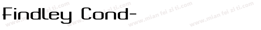 Findley Cond字体转换
